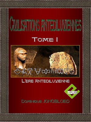 cover image of CIVILISATIONS ANTEDILUVIENNES T1